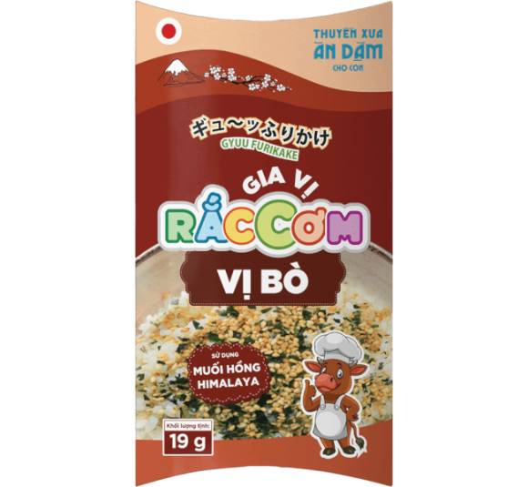 Thuyền Xưa Ăn Dặm Cho Con  - Gia vị rắc cơm  - Vị Bò 19gr