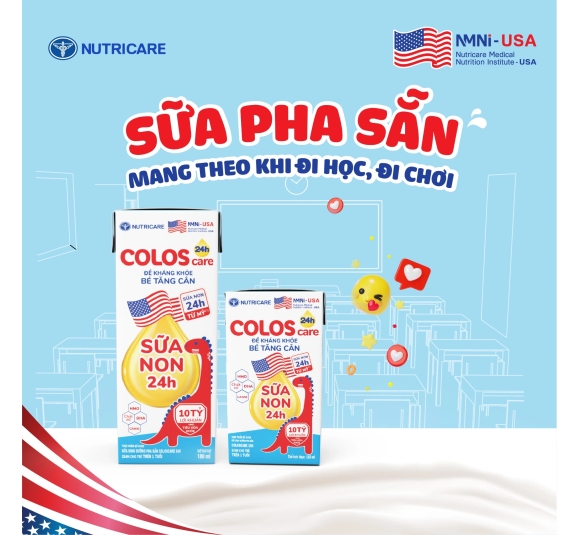 SỮA DINH DƯỠNG PHA SẴN COLOSCARE 24H 180ml
