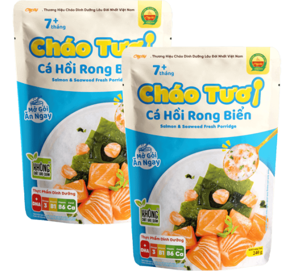 Combo 2 Cháo tươi Cây Thị Cá hồi rong biển