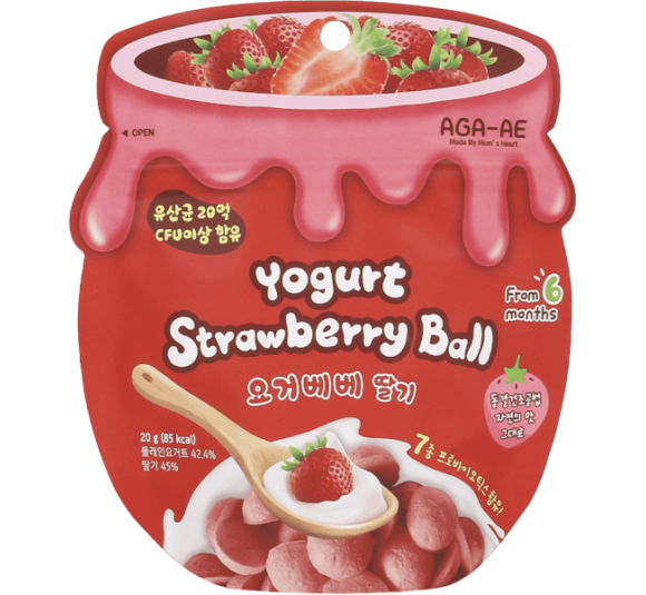 Snack sữa chua sấy khô AGA-AE vị dâu (20g)