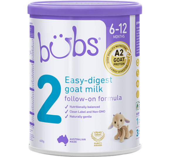Sữa dê Bubs Goat số 2 400g (6-12 tháng)