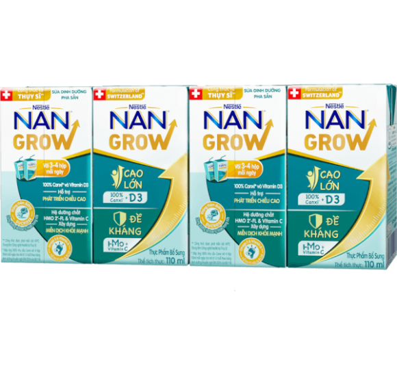 Thực phẩm bổ sung Nestlé NANGROW 9 (4x110ml)