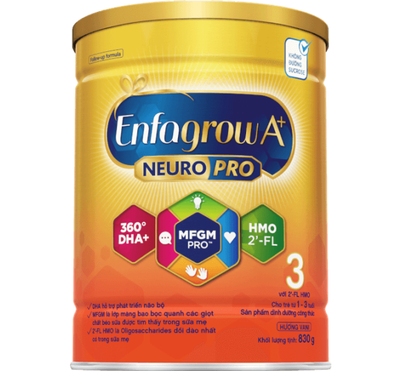 Sữa Enfagrow A+ số 3 830g (1-3 tuổi) 2Flex