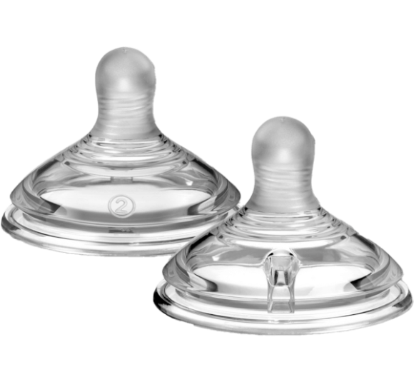 Núm ty silicon siêu mềm tự nhiên cho bé Tommee Tippee Natural Start  Medium Flow 3-6 tháng (vỉ đôi)