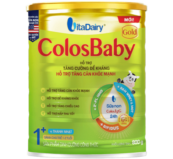 Sữa ColosBaby Gold 1+ 800g - S (1-2 tuổi)