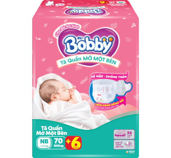 Bobby Quần Mở Một Bên Newborn 70M