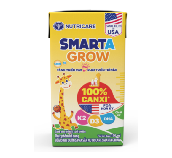 SỮA DINH DƯỠNG PHA SẴN NUTRICARE SMARTA GROW 110ml