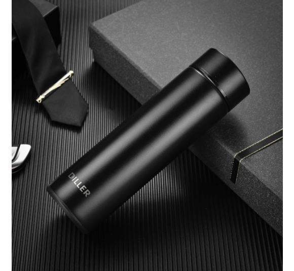 Bình giữ nhiệt Diller 450ml (double 304ss, đen)