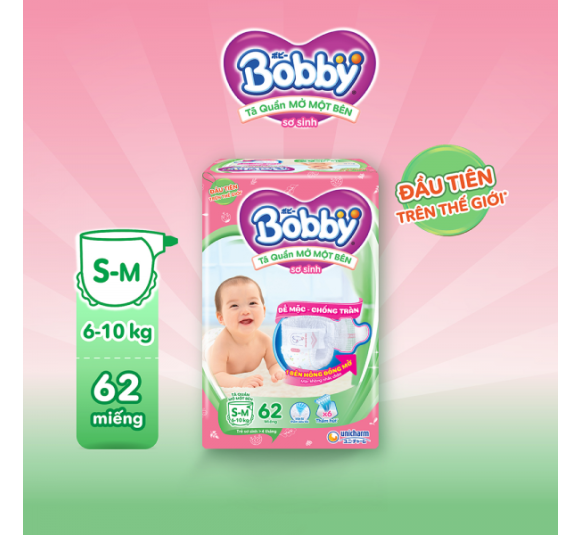 Tã Quần Mở Một Bên Bobby S-M62 