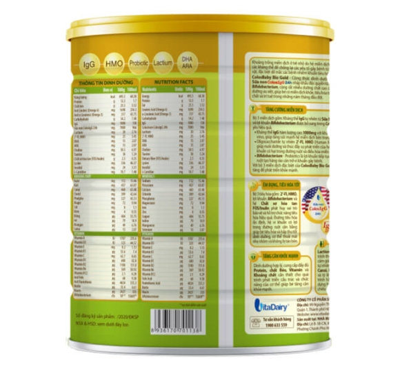 Sữa Colosbaby Bio Gold 0+ 800g (0 - 12 tháng)