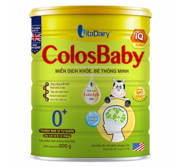 Sữa Colosbaby IQ Gold 0+ 800g (0 - 12 tháng)