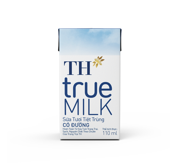 Sữa Tươi Tiệt Trùng Có Đường TH true MILK 110 ml