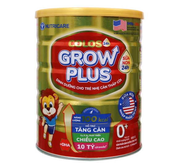Sữa Colos Grow Plus 0+ 800G (0-12 tháng) - NUTRICARE