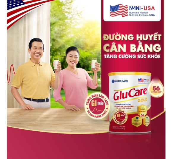 Sữa bột GluCare Gold cho người tiểu đường lon 850g - NUTRICARE
