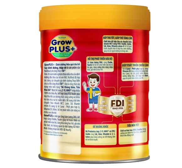 Sữa Grow Plus đỏ 900g cho bé trên 1 tuổi 