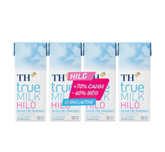 Sữa Tươi Tiệt Trùng Vị Tự Nhiên TH true MILK HILO 180 ml