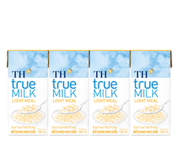 `Sữa Tươi Bổ sung Ngũ Cốc TH true MILK LIGHT MEAL 180ml