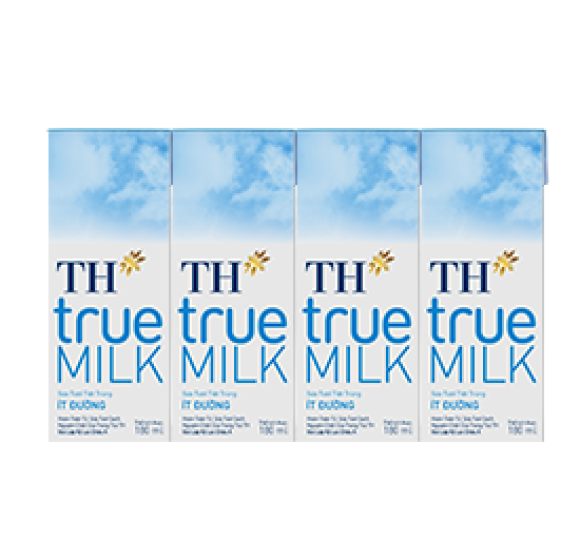 Sữa Tươi Tiệt Trùng Ít Đường TH true MILK 180 ml