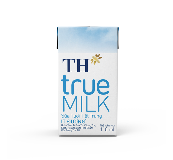 Sữa Tươi Tiệt Trùng Ít Đường TH true MILK 110 ml