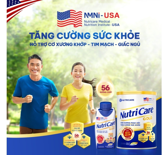 Sữa Nutricare Gold  phục hồi bồi bổ cơ thể 850g   