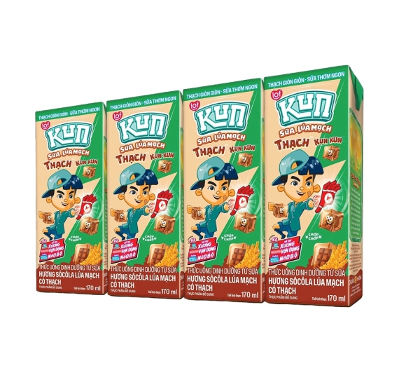 Kun Sôcôla lúa mạch có Thạch  170ml