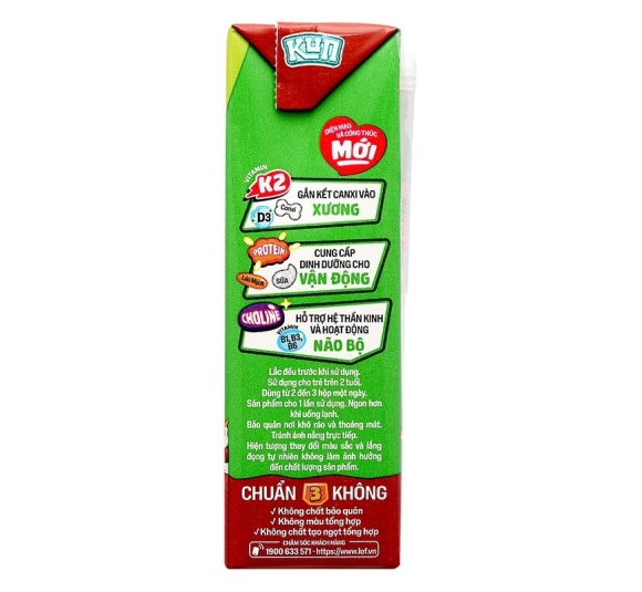 Sữa lúa mạch KUN vị socola 180ml