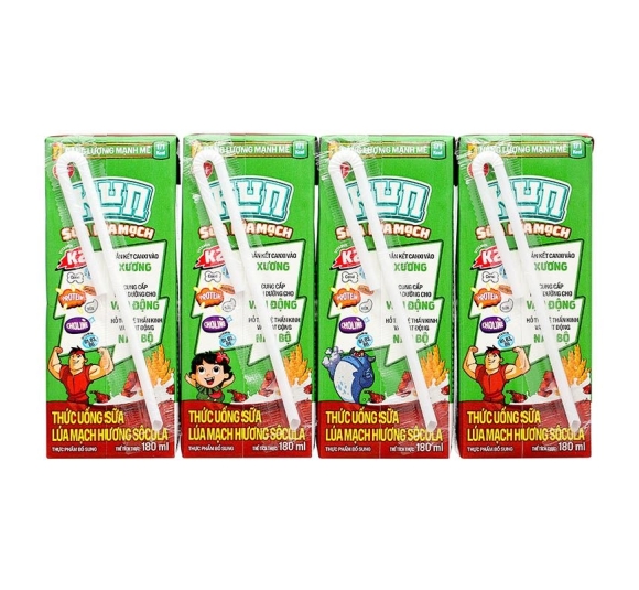 Sữa lúa mạch KUN vị socola 180ml