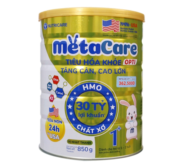 Sữa MetaCare Opti 1+ 850G (trẻ từ 1-2 tuổi) - NUTRICARE