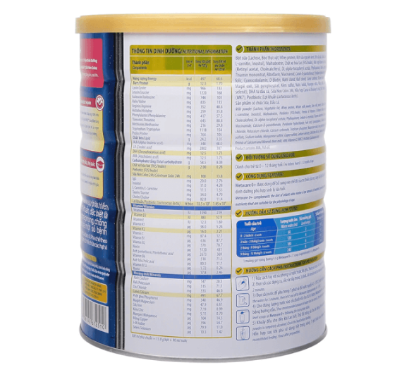 Sữa Metacare Eco 0+ 800g (0-12 tháng) - NUTRICARE