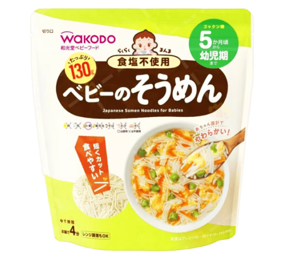 Mì somen không muối Easy Manma Wakodo cho bé từ 5 tháng tuổi 