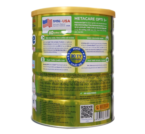 Sữa MetaCare Opti 1+ 850G (trẻ từ 1-2 tuổi) - NUTRICARE