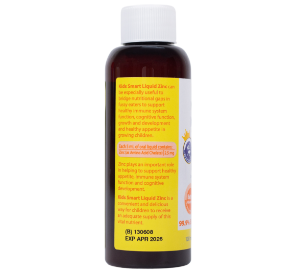 Nature’s Way Kids Smart Liquid ZinC – Bổ sung kẽm nước cho bé (Chai 100ml)