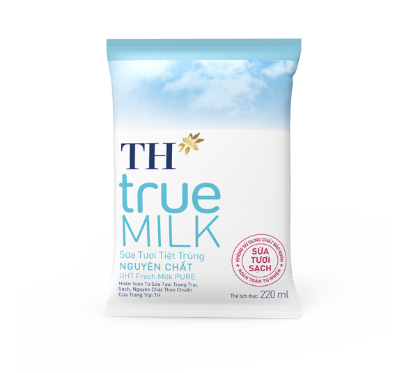 Sữa Tươi Sạch Nguyên Chất Trong Bịch Giấy 220 ml