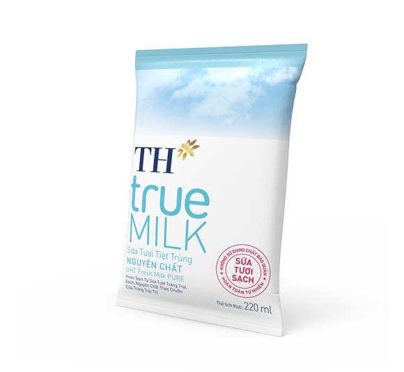 Sữa Tươi Sạch Nguyên Chất Trong Bịch Giấy 220 ml