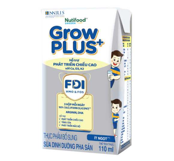 Sữa dinh dưỡng pha sẵn GrowPLUS+  Bạc  110ml (trên 1 tuổi)