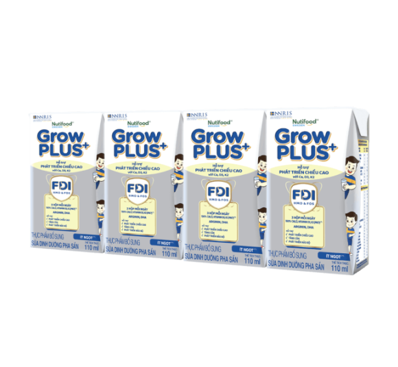 Sữa dinh dưỡng pha sẵn GrowPLUS+  Bạc  110ml (trên 1 tuổi)