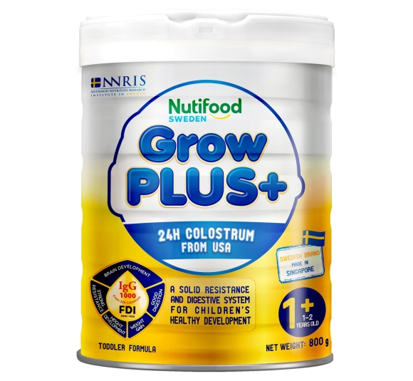 Sữa bột Nutifood Grow Plus+ Vàng (Sữa non) 800g cho bé trên 1 tuổi