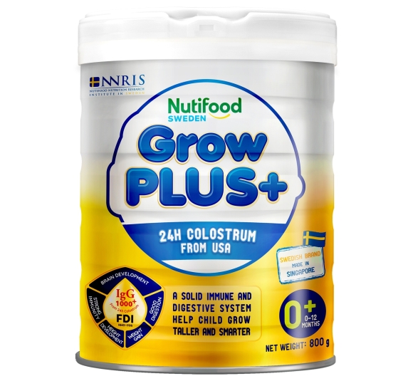 Sữa bột Nutifood GrowPlus+ Vàng (Sữa non) 800g (0-12M)