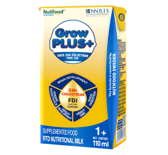 Sữa GrowPLUS+ Sữa non Vàng 1+ 110ml - NUTIFOOD