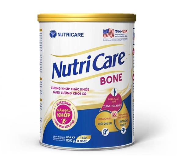 Sữa Nutricare Bone 850g Bổ sung canxi giúp xương chắc khỏe - NUTRICARE