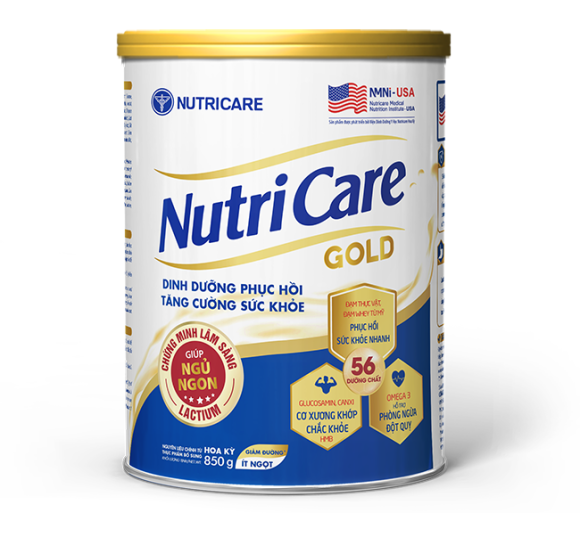 Sữa Nutricare Gold  phục hồi bồi bổ cơ thể 850g   
