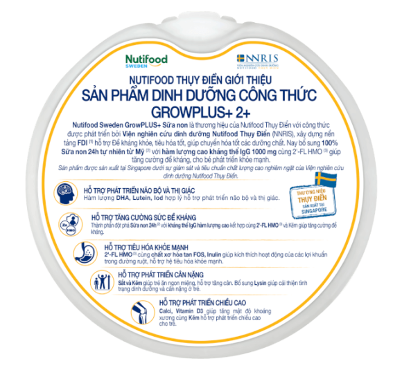 Sữa GrowPLUS+ Sữa Non Vàng 800g (Từ 2 tuổi) 
