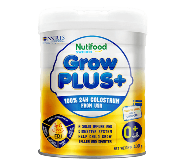 Sữa GrowPLUS+ Sữa non Vàng 400g (0-12 tháng) 