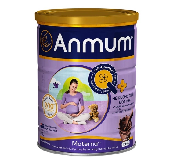 Sữa bột Anmum Materna (Vị Socola, Hộp 800g) - Giúp mẹ bầu khỏe mạnh