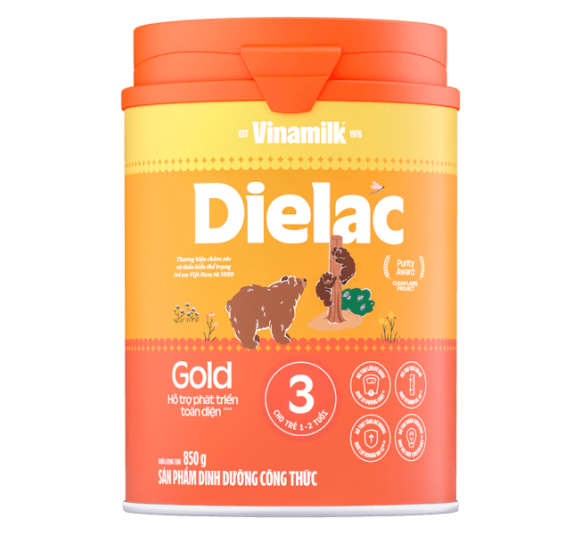 Sữa Dielac Gold 3 850g (1-2 tuổi) 