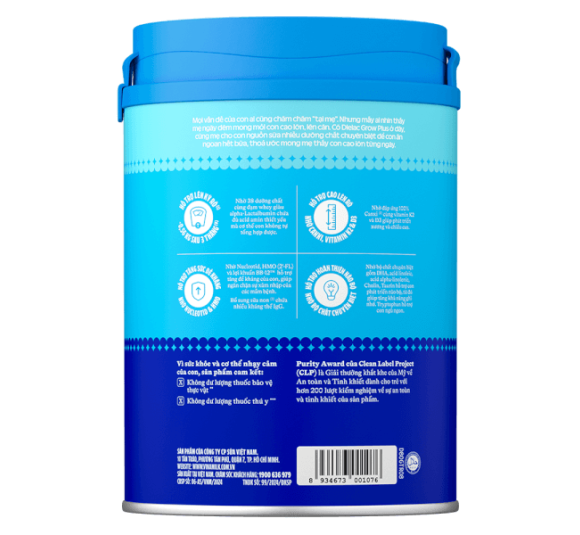 Sữa bột Dielac Grow Plus 2+ 850g (2-10 tuổi)