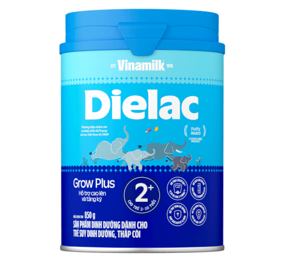 Sữa bột Dielac Grow Plus 2+ 850g (2-10 tuổi)