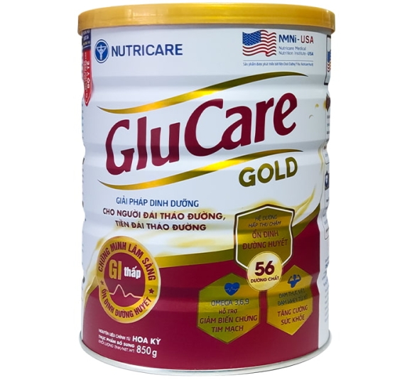 Sữa bột GluCare Gold cho người tiểu đường lon 850g - NUTRICARE