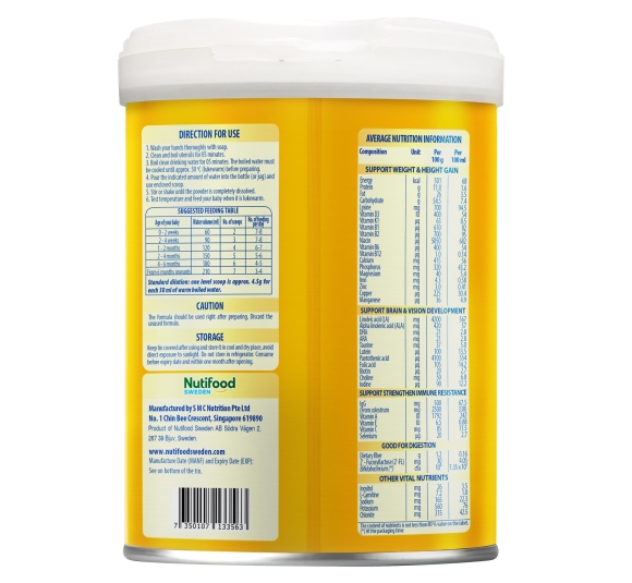 Sữa bột Nutifood GrowPlus+ Colos Immunel 0+ 800g cho bé 0-12 tháng 