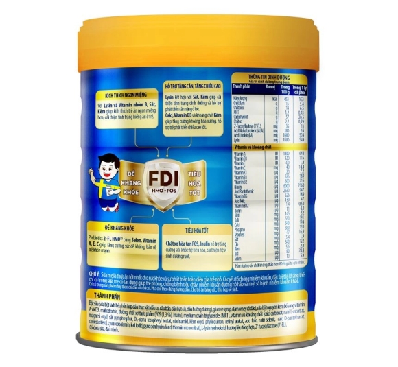 Sữa bột Nutifood GrowPLUS+ xanh hương vani 900g (1 - 2 tuổi) giúp tăng cân 